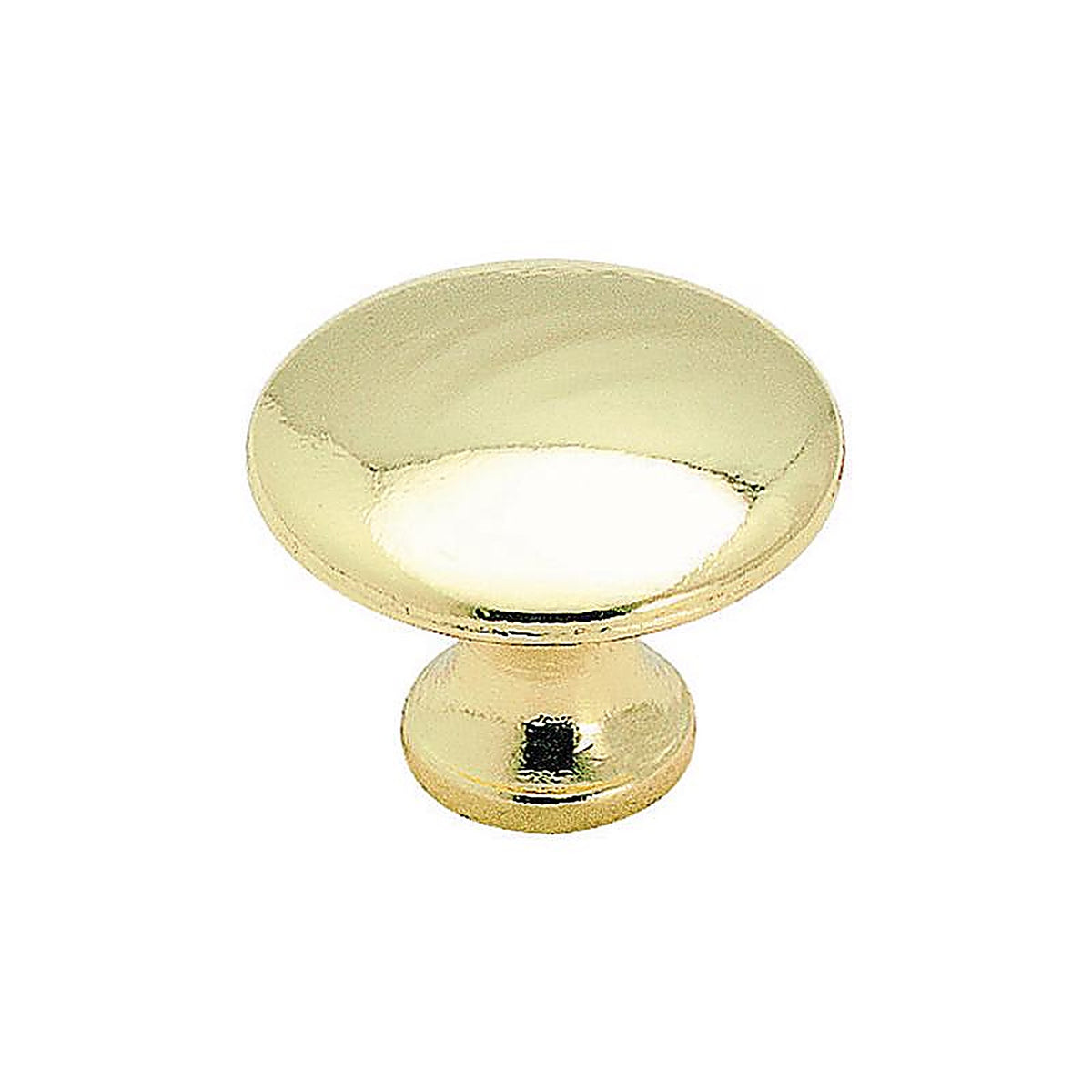 Amerock - 255PB - Allison Round Cabinet Knob 1-3/16 In. D 15/16 In. Polished Brass 1 Pack