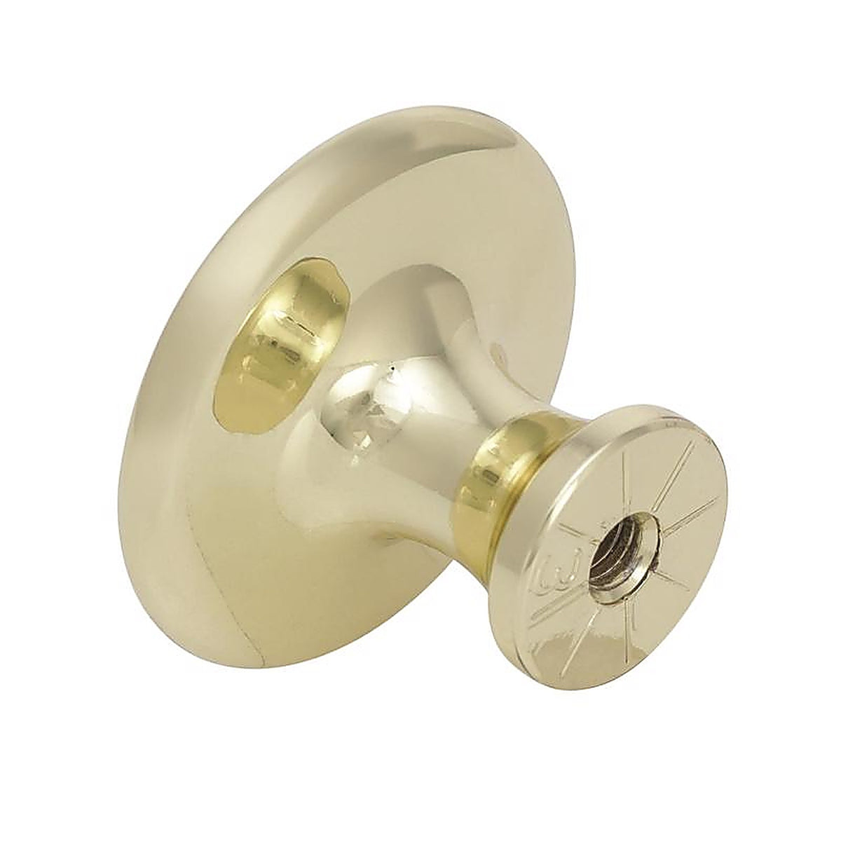 Amerock - 255PB - Allison Round Cabinet Knob 1-3/16 In. D 15/16 In. Polished Brass 1 Pack