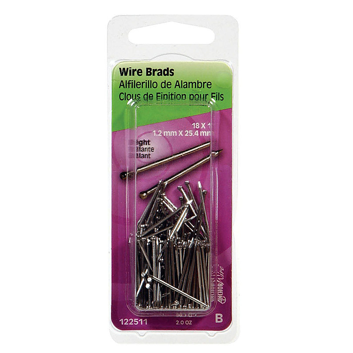 Hillman 122511 18 Ga. x 1 in. L Bright Steel Brad Nails 1/Pack 2 oz.
