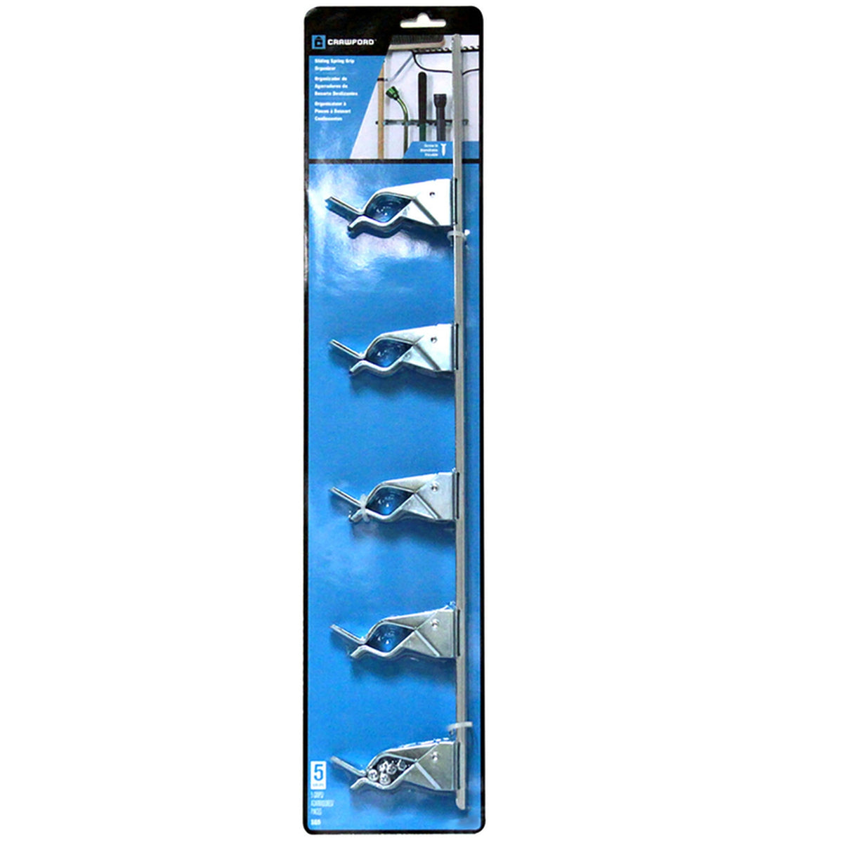 Crawford SG5 Zinc-Plated Silver Steel Spring Clip For 7/8 1/Pack
