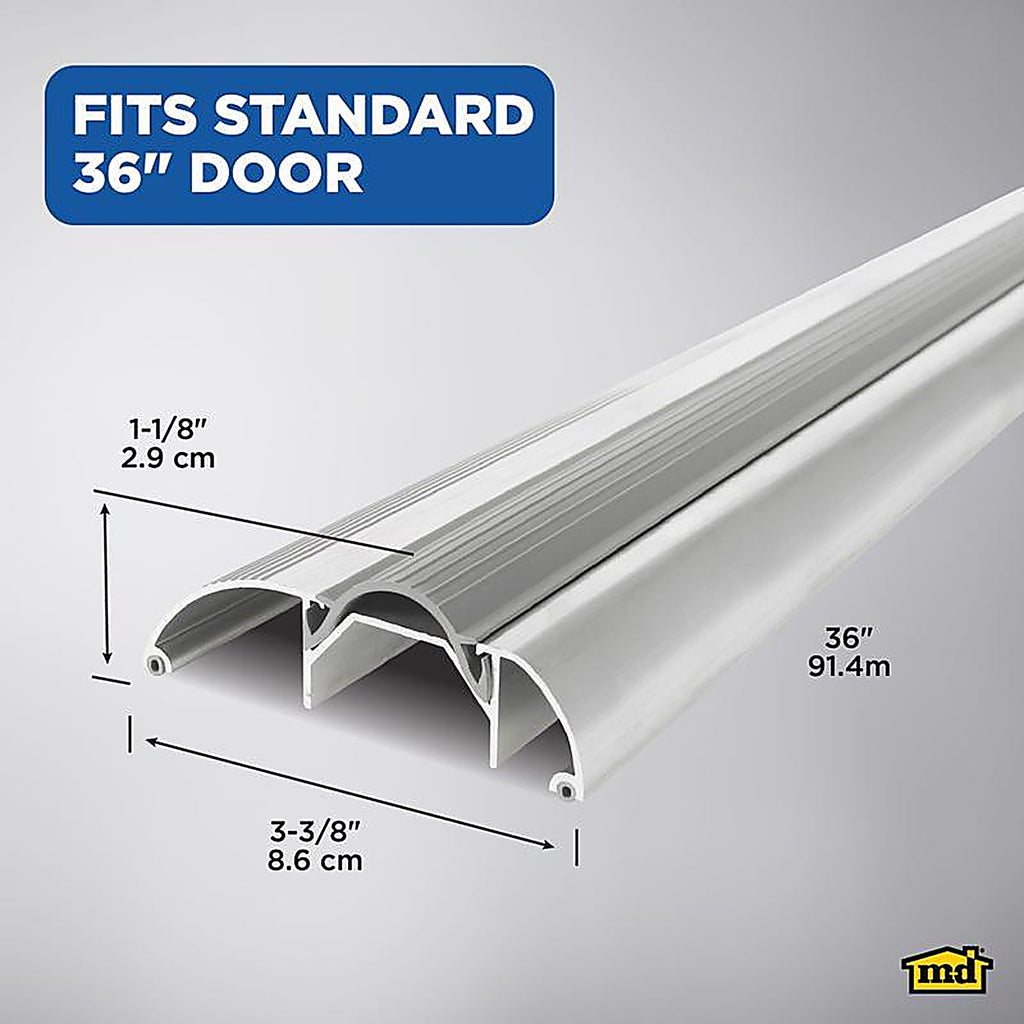 M-D 8409 1.125 H x 3.375 in. W x 36 in. L Mill Aluminum High Boy Threshold Silver
