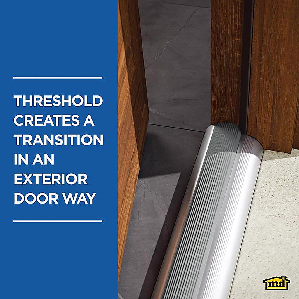 M-D 8409 1.125 H x 3.375 in. W x 36 in. L Mill Aluminum High Boy Threshold Silver
