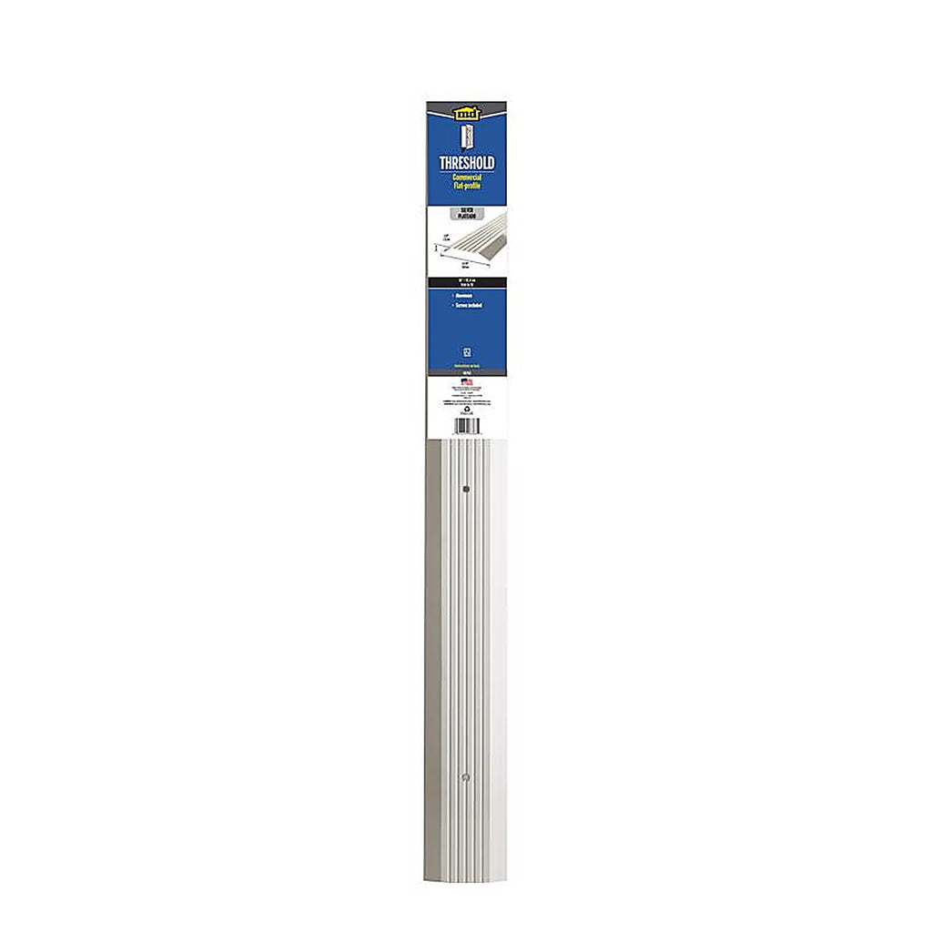 M-D 8763 0.5 H x 3.88 in. W x 36 in. L Mill Aluminum Commercial Threshold Gray