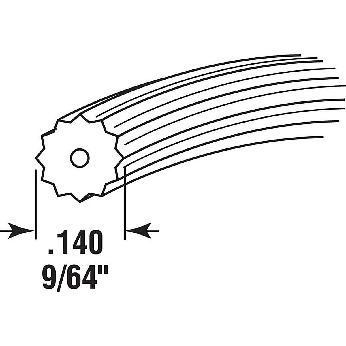 Prime-Line P7564 0.14 in. Dia. x 6000 in. L Screen Spline
