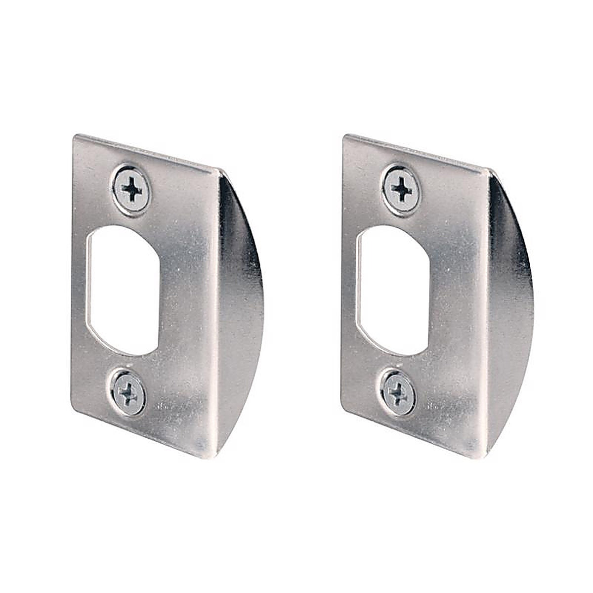 Prime-Line E2234 2.25 in. H x 1-5/8 in. L Chrome Steel Latch Strike Plate