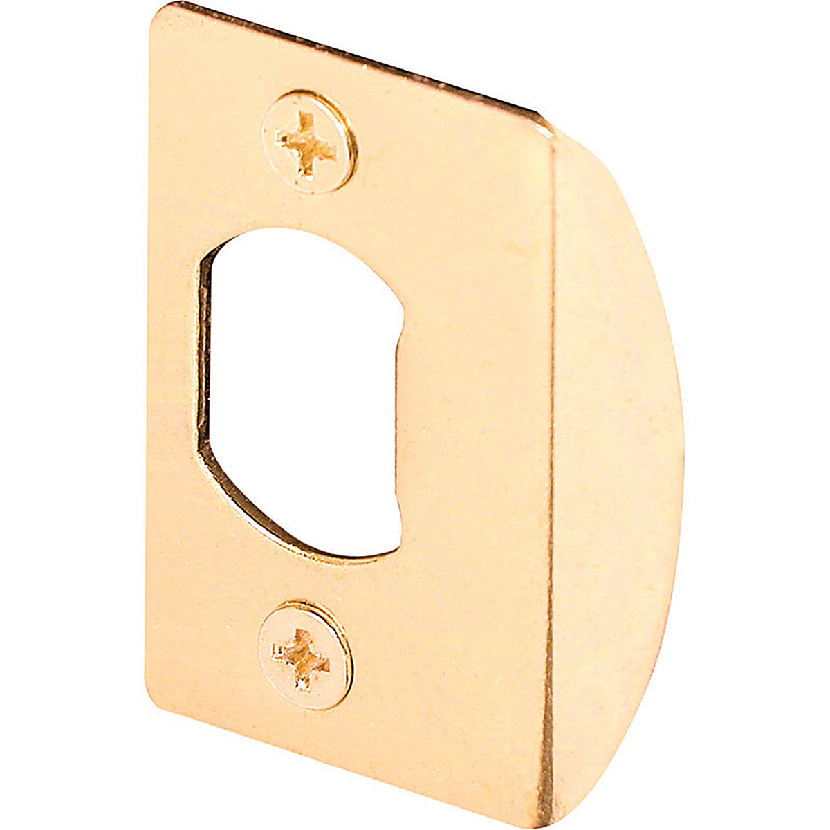 Prime-Line E2232 2.25 in. H x 1-5/8 in. L Brass-Plated Steel Latch Strike Plate