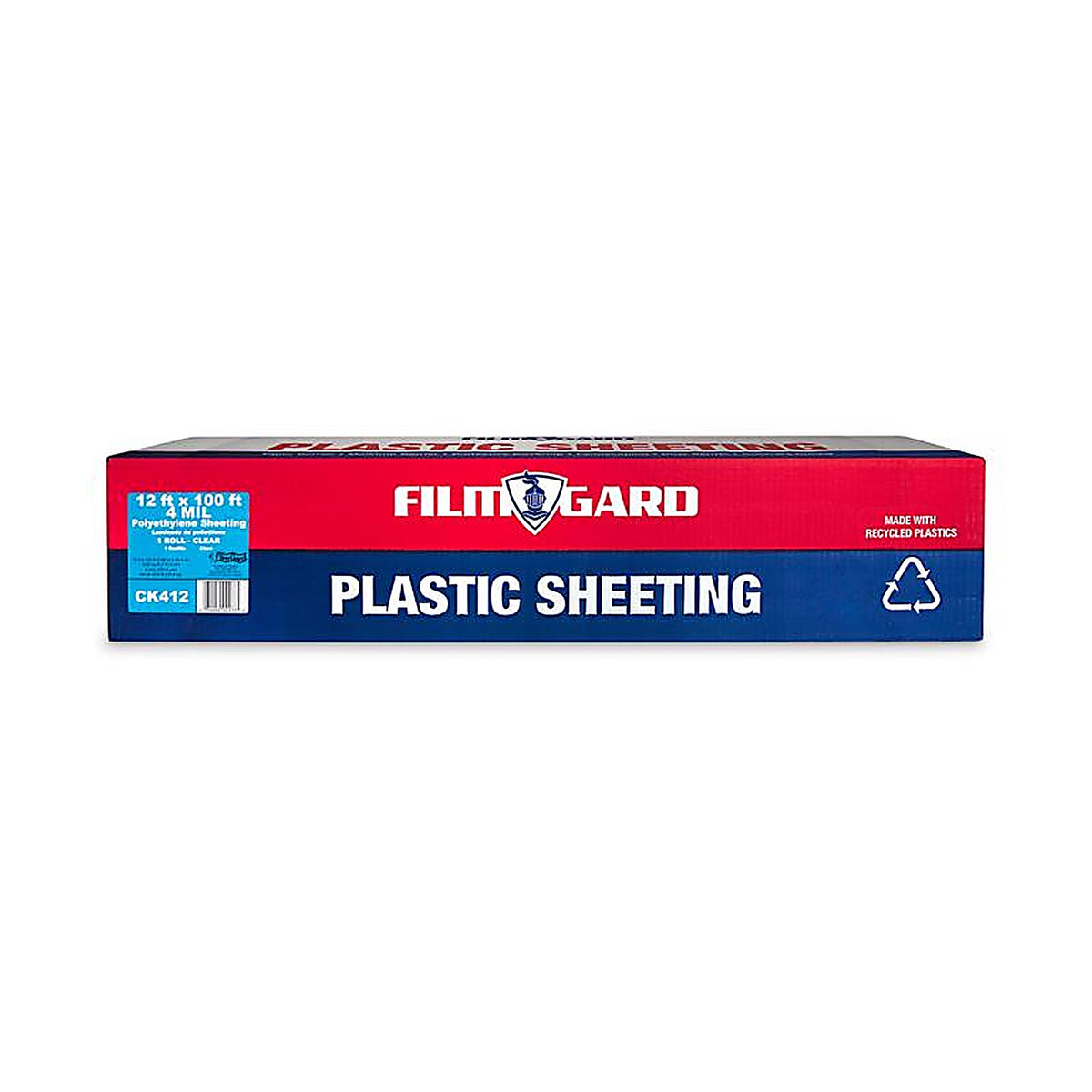 Film-Gard 625930 Plastic Sheeting 4 mil T X 12 ft. W X 100 ft. L Polyethylene Clear 1 pk