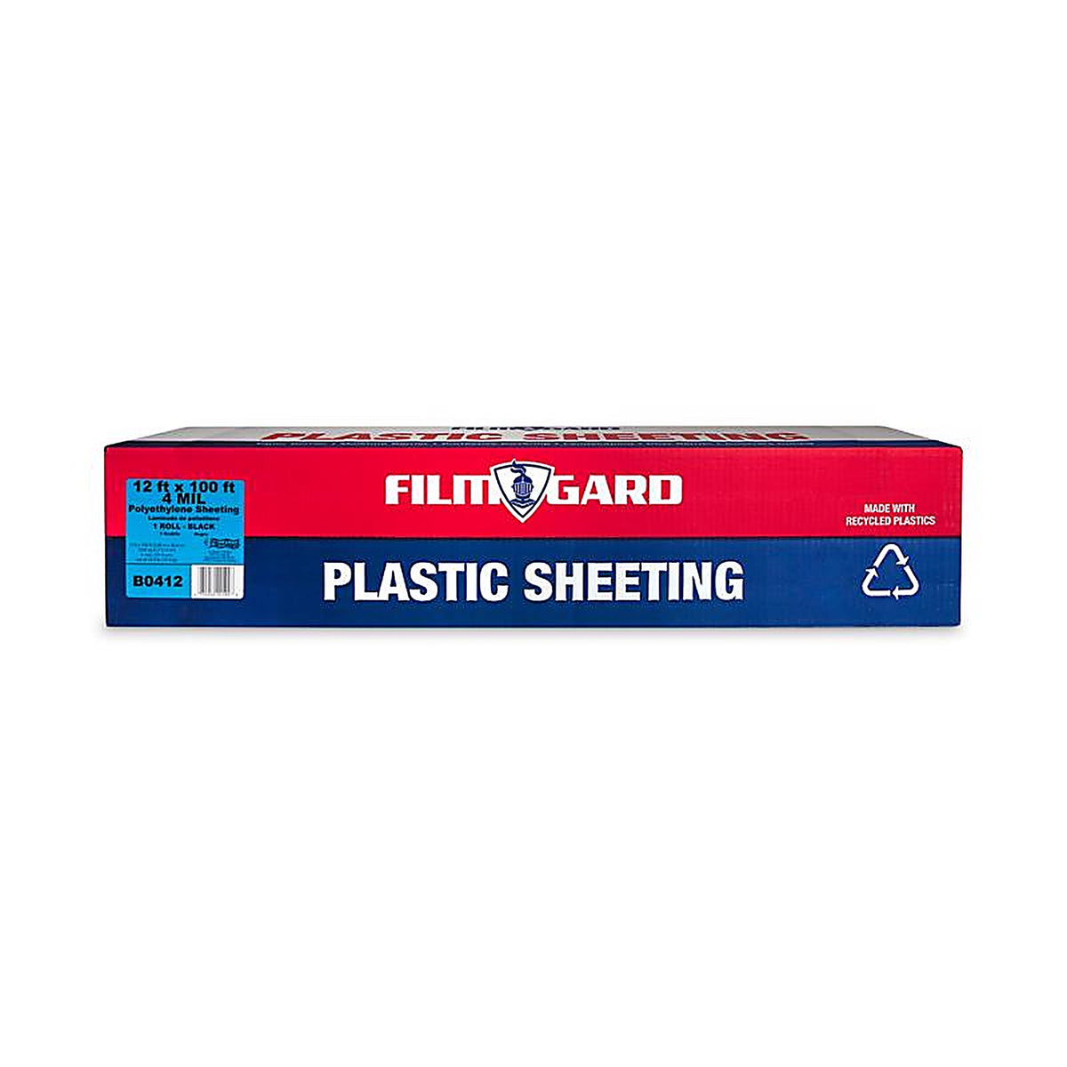 Film-Gard 625928 Plastic Sheeting 4 mil X 12 ft. W X 100 ft. L Polyethylene Black 1 pk