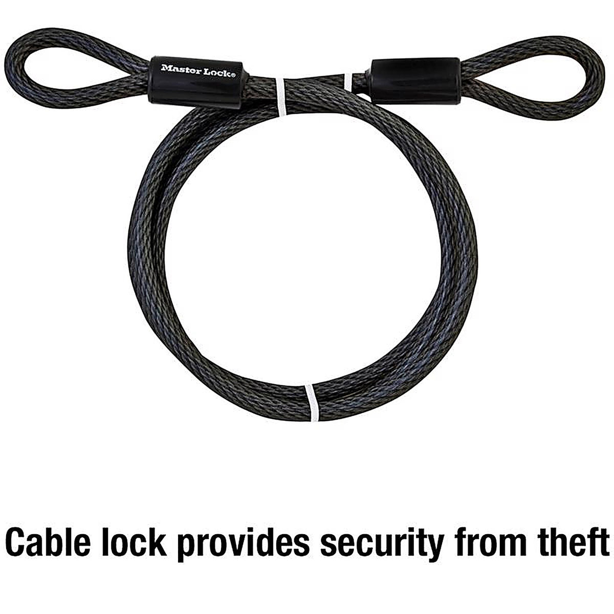 Master Lock - 78DPF - 3/8 In. D X 72 In. L Vinyl Coated Steel Flexible Braided Steel Cable