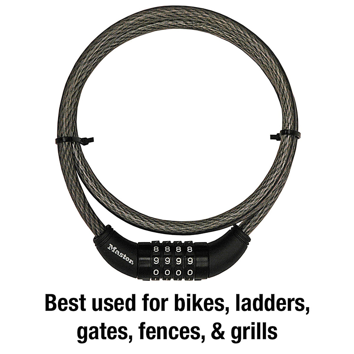 Master Lock - 8119DPF - 3/8 In. D X 60 In. L Vinyl Coated Steel Locking Cable