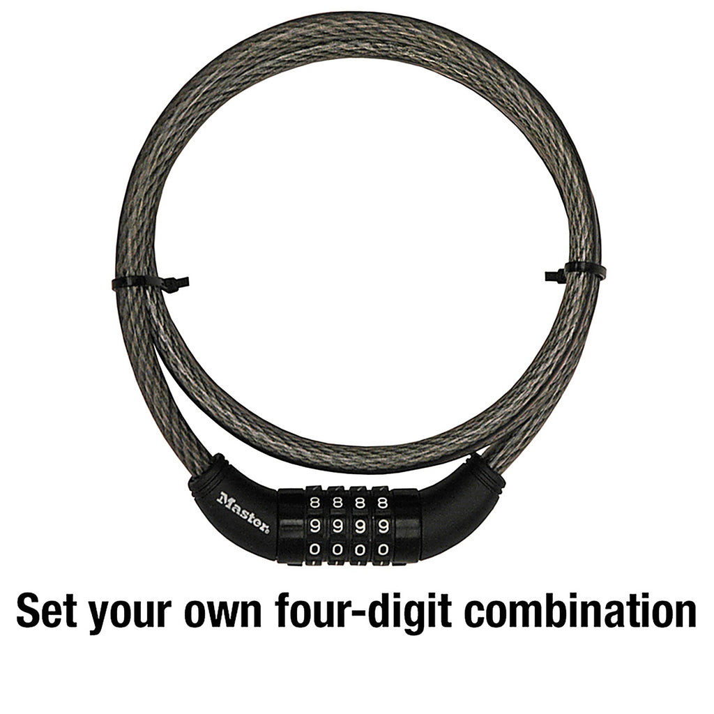 Master Lock - 8119DPF - 3/8 In. D X 60 In. L Vinyl Coated Steel Locking Cable