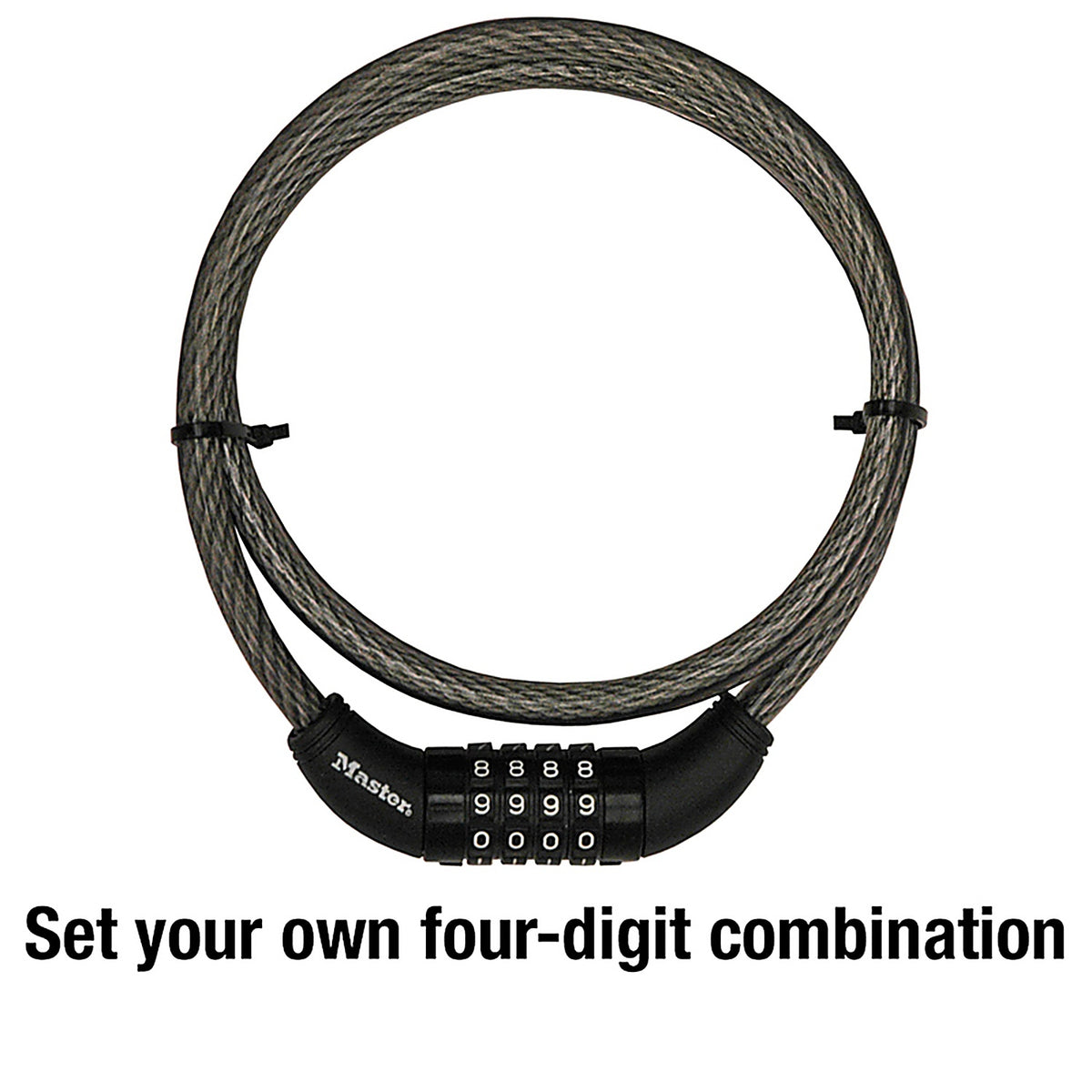Master Lock - 8119DPF - 3/8 In. D X 60 In. L Vinyl Coated Steel Locking Cable