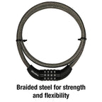 Master Lock - 8119DPF - 3/8 In. D X 60 In. L Vinyl Coated Steel Locking Cable
