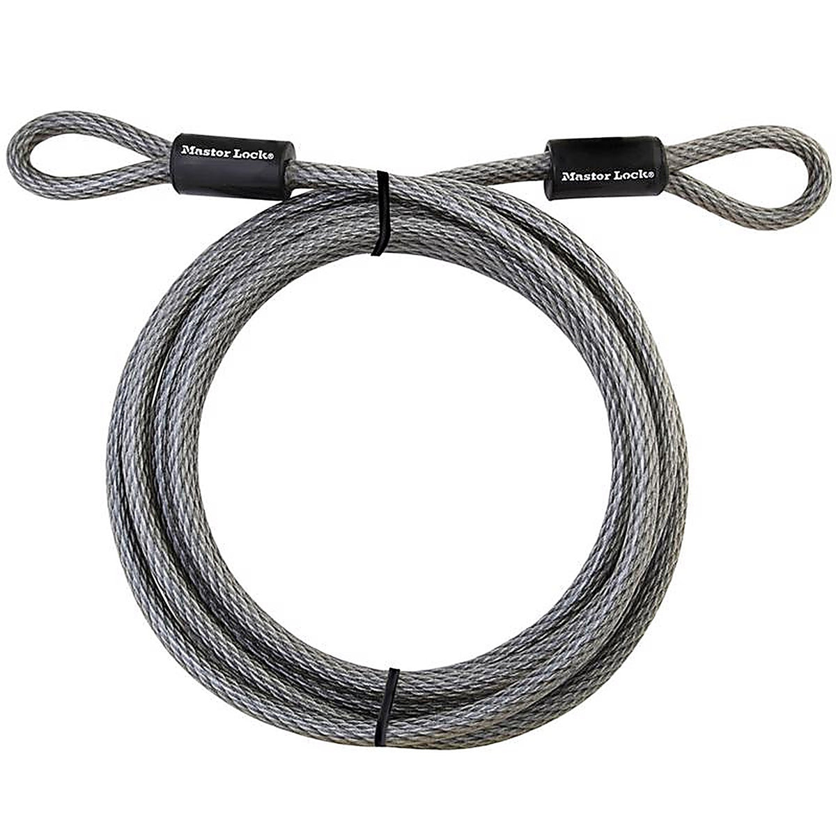 Master Lock - 72DPF - 3/8 In. D X 180 In. L Vinyl Coated Steel Flexible Braided Steel Cable