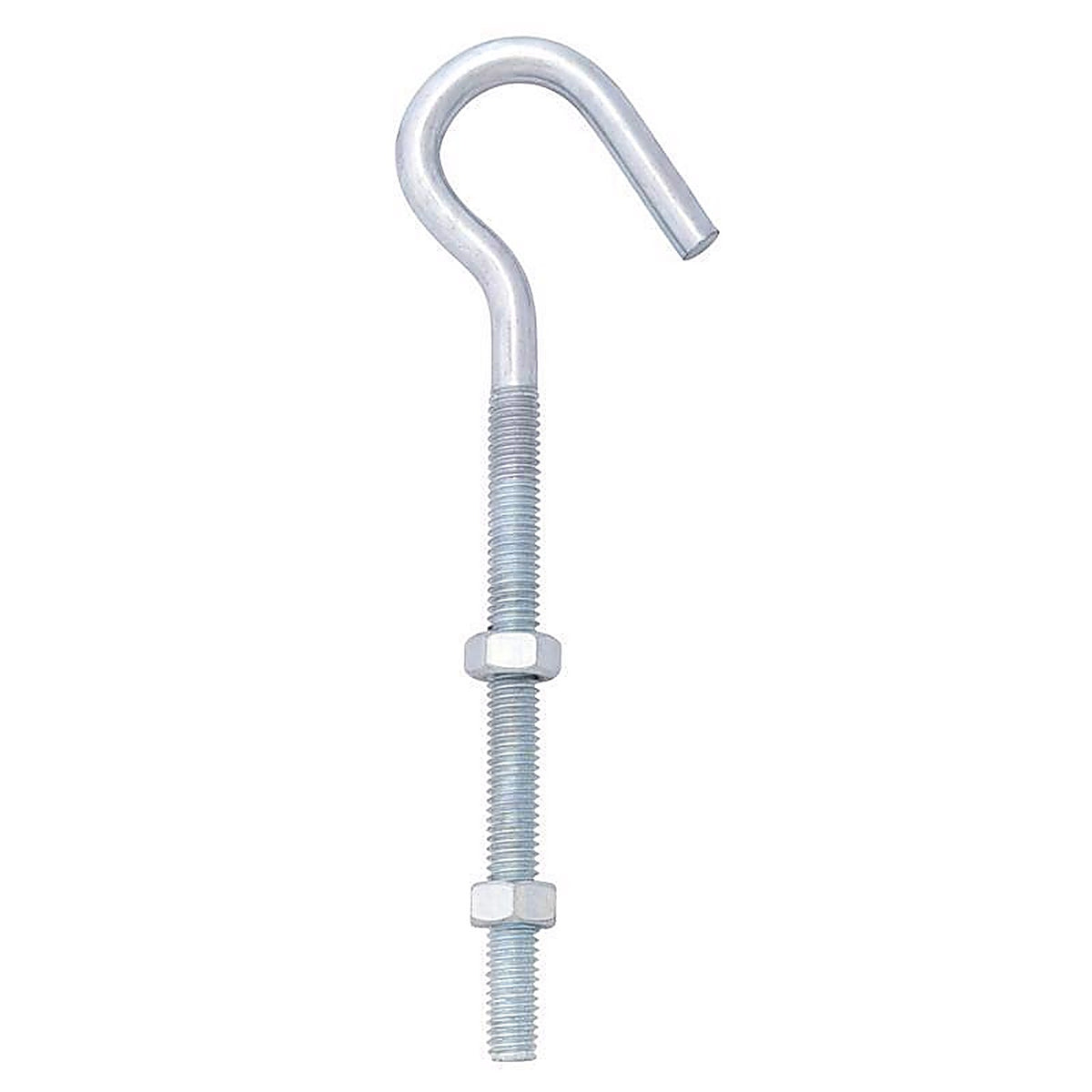 Hampton 02-3489-122 Medium Zinc-Plated Silver Steel 6 in. L Clothesline Bolt Hook 160 lb. 1/Pack