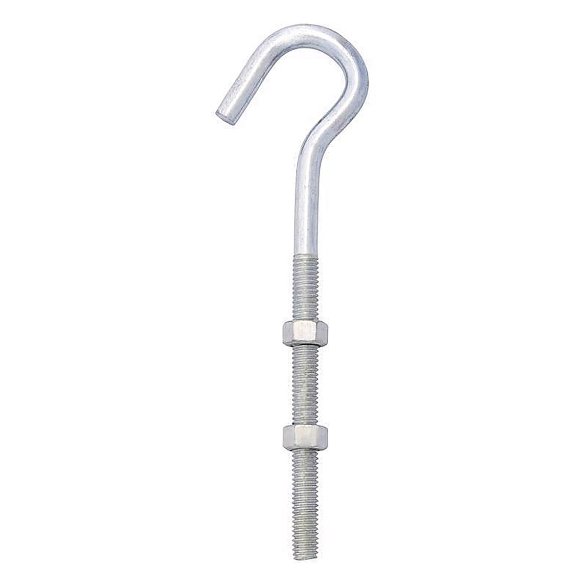 Hampton 02-3489-123 Medium Zinc-Plated Silver Steel 7.25 in. L Clothesline Bolt Hook 240 lb. 1/Pack