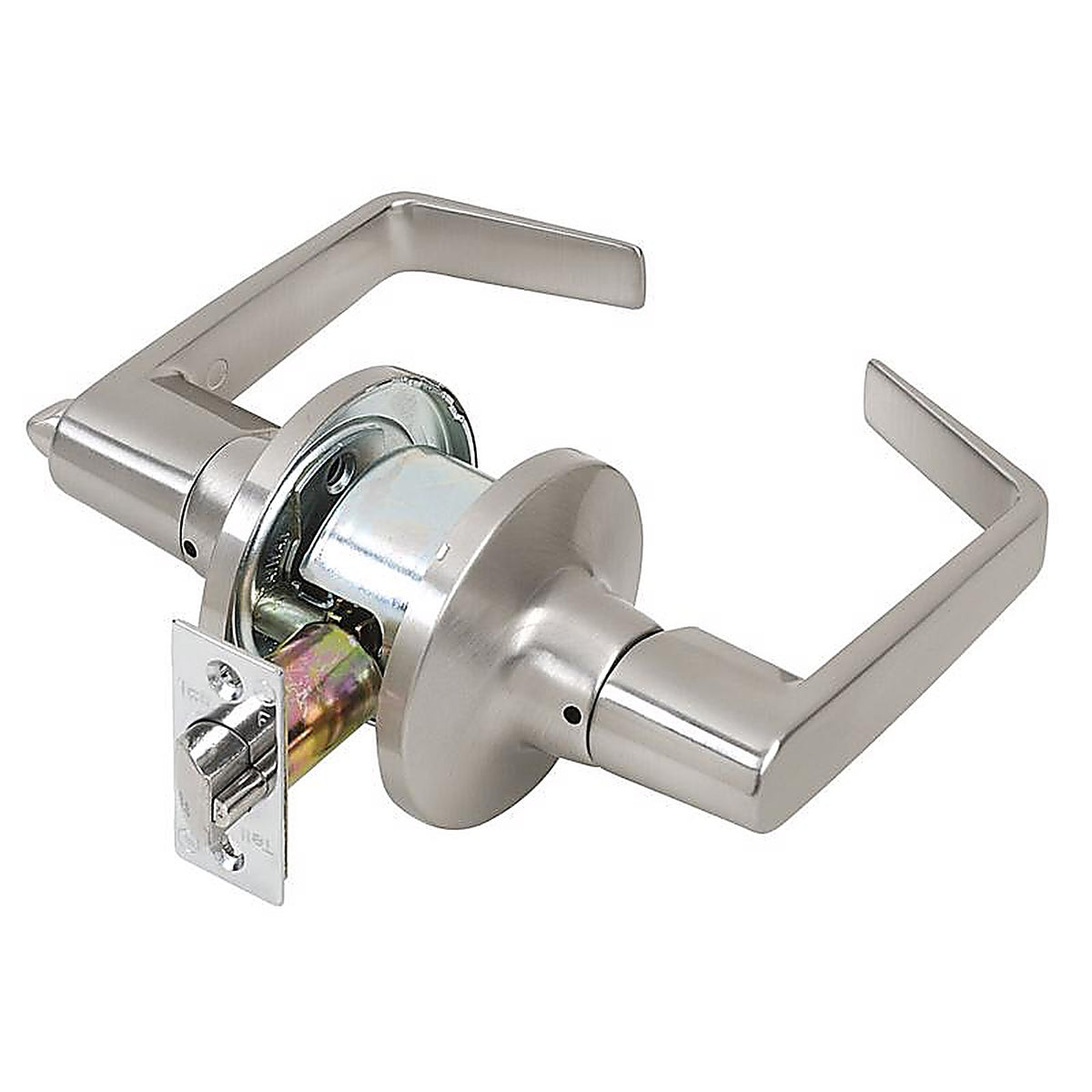Tell CL100199 Cortland Satin Chrome Privacy Lockset ANSI Grade 2 2 in.