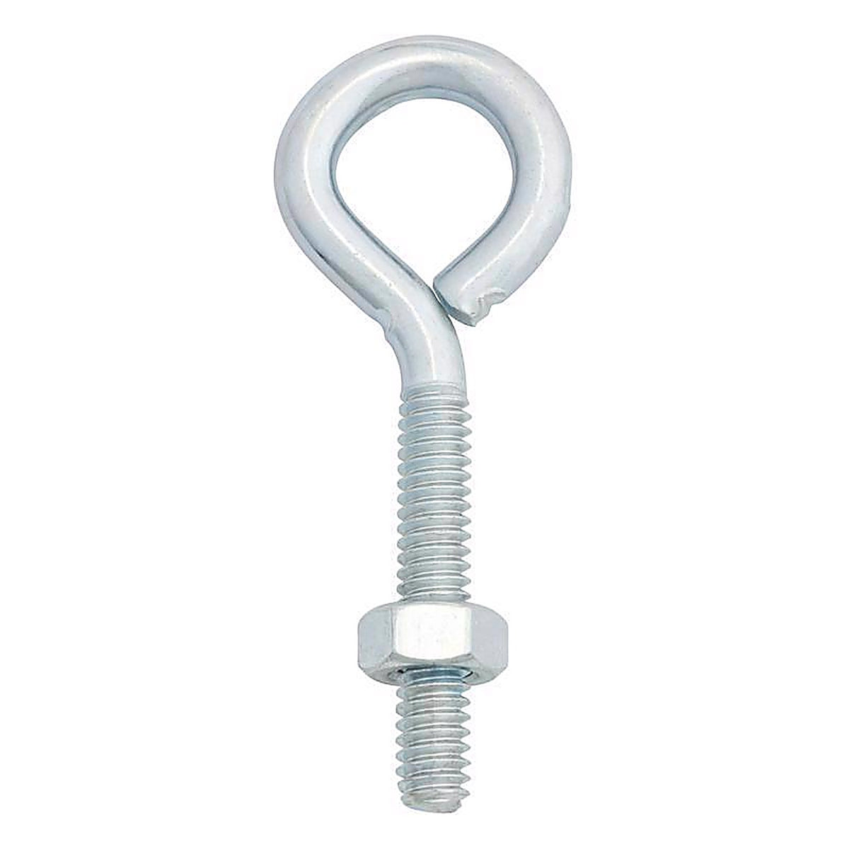 Hampton 02-3456-238 1/4 in. x 2-5/8 in. L Zinc-Plated Steel Eyebolt Nut Included