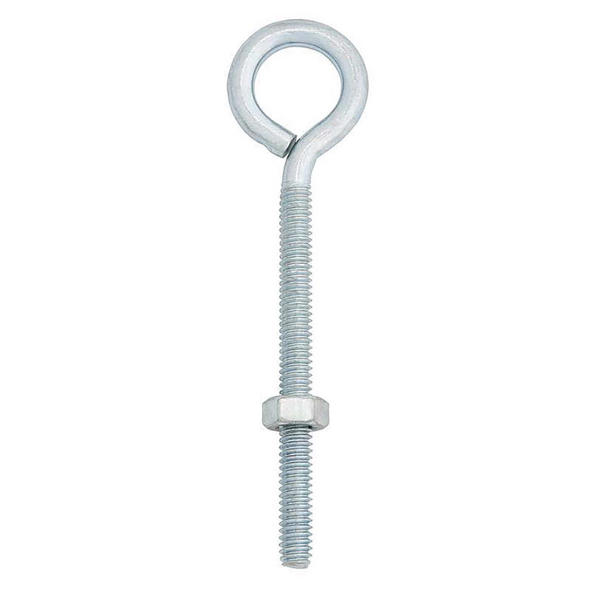 Hampton 02-3456-242 1/4 in. x 4 in. L Zinc-Plated Steel Eyebolt Nut Included