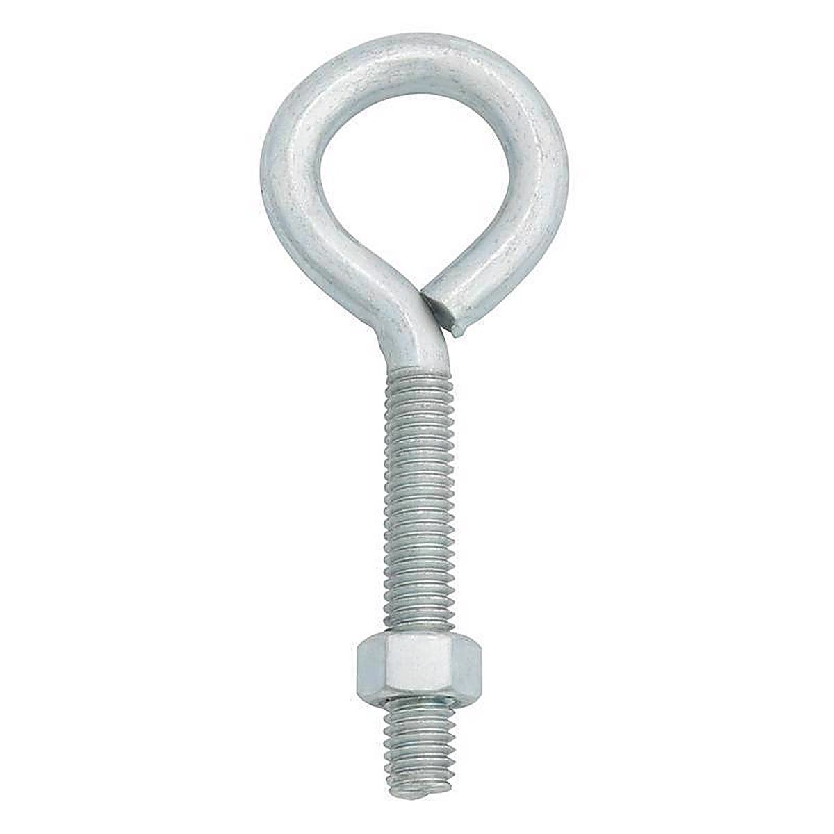 Hampton 02-3456-256 3/8 in. x 4 in. L Zinc-Plated Steel Eyebolt Nut Included