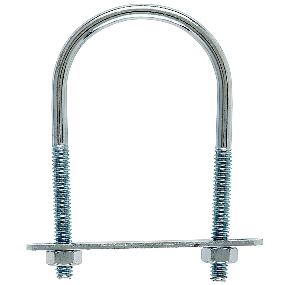Hampton 02-3450-105 1/4 in. x 2 in. W x 3-1/2 in. L Coarse Zinc-Plated Steel U-Bolt