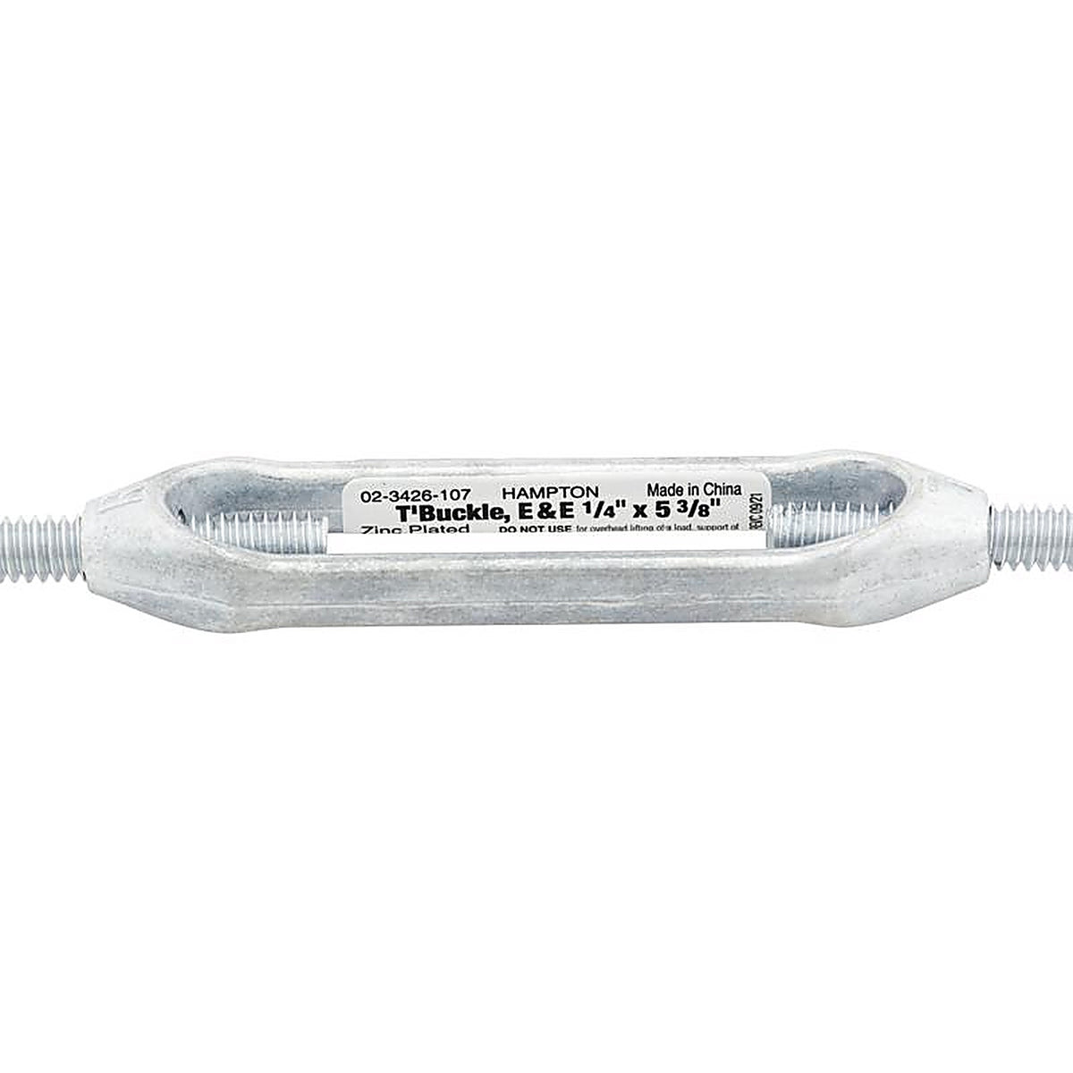 Hampton 02-3426-107 Zinc-Plated Aluminum/Steel Turnbuckle 160 lb.
