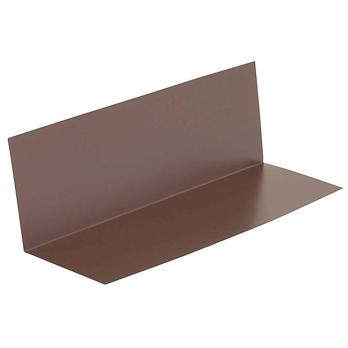 Amerimax - 7091219 - 4 In. W X 12 In. L Galvanized Steel Pre-Bent Flashing Shingle Brown