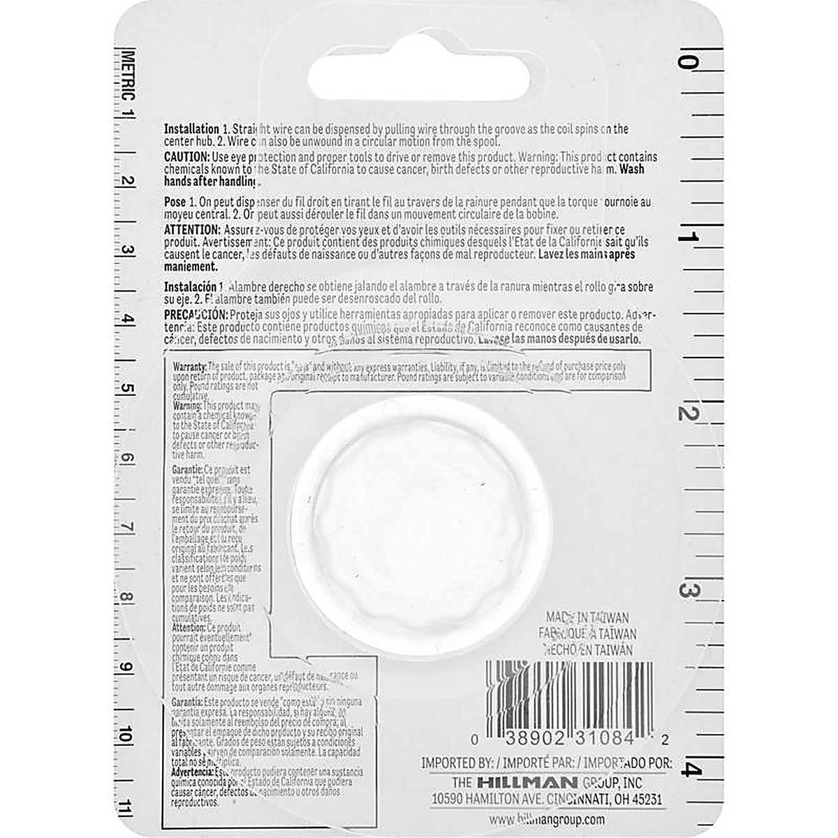 Hillman 123112-N 100 ft. L Galvanized Steel 22 Ga. Wire
