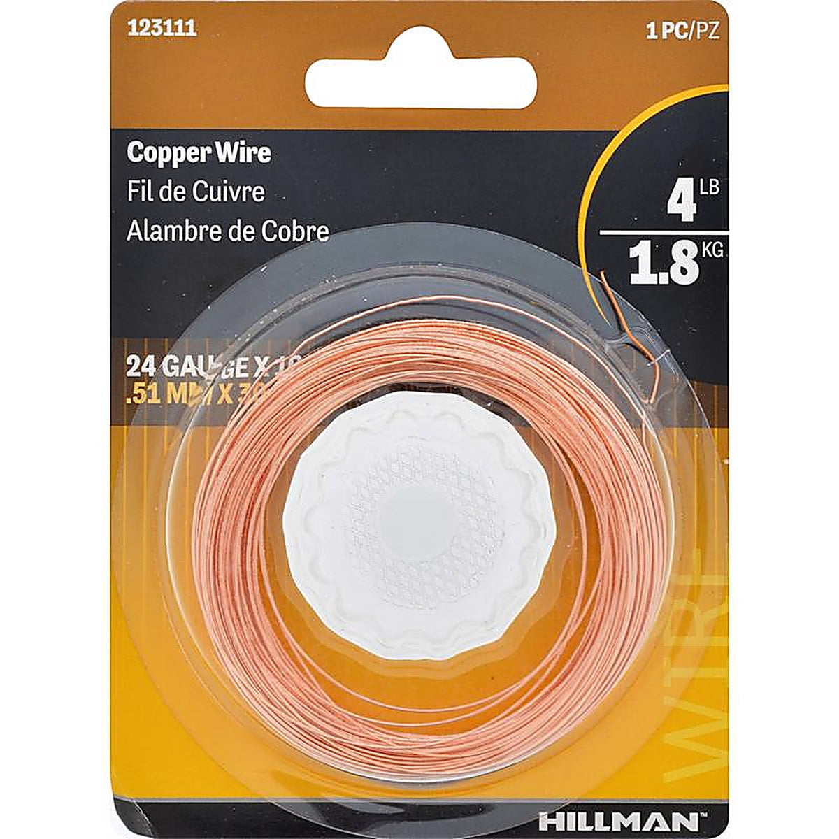 Hillman 123111-N 100 ft. L Copper 24 Ga. Wire