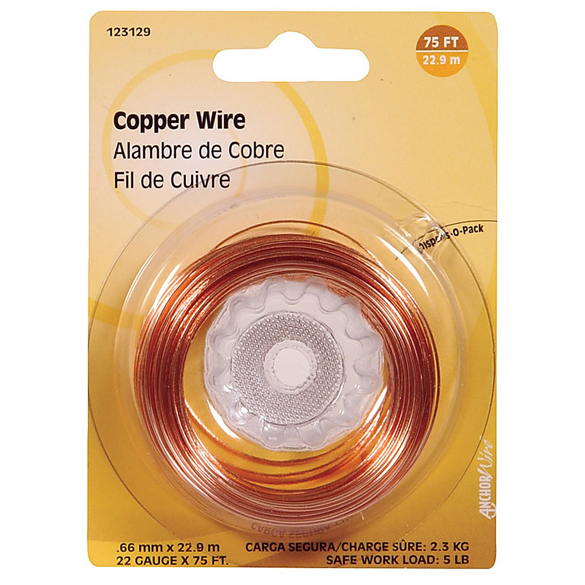 Hillman 123129-N 75 ft. L Copper 22 Ga. Wire