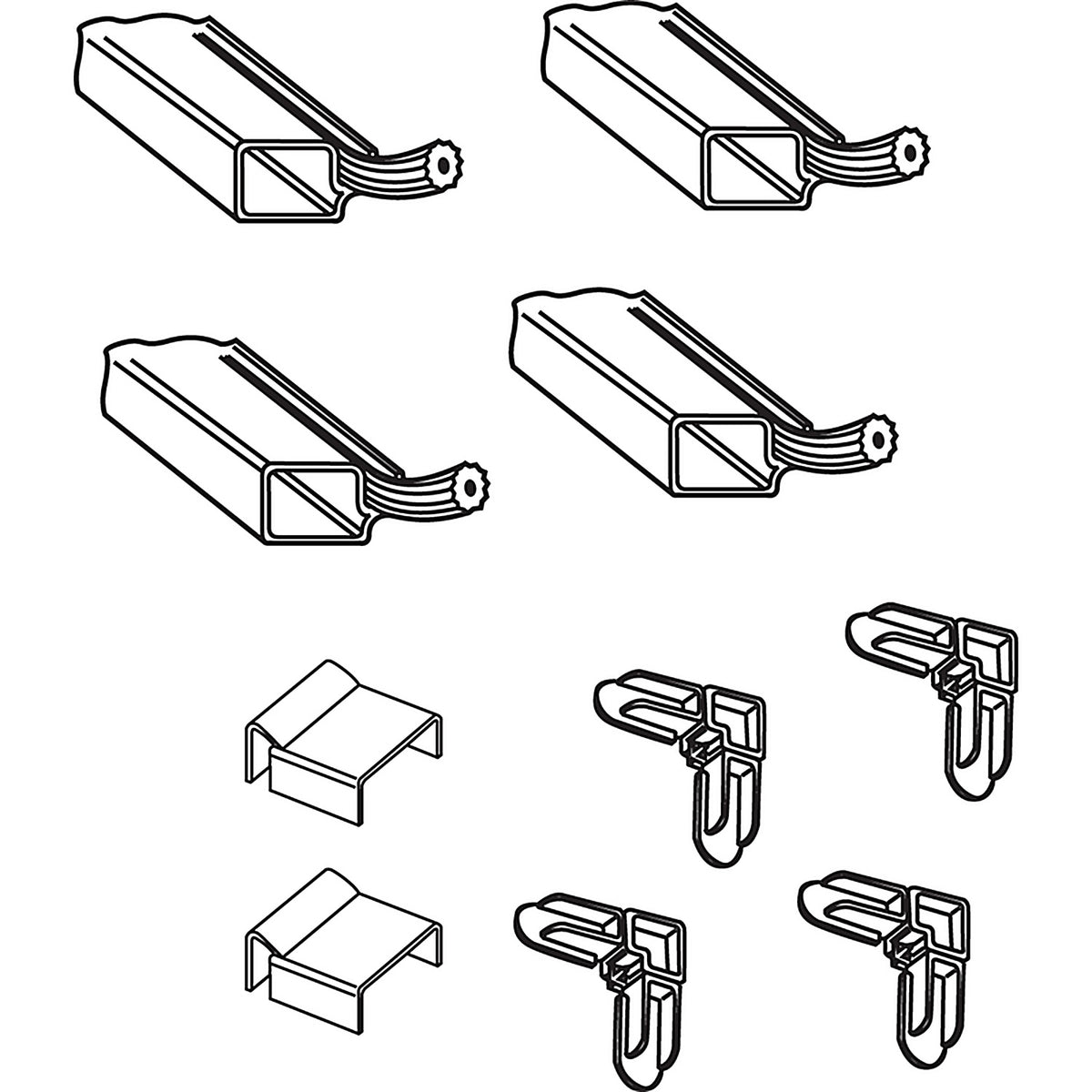 Prime-Line - PL7806 - Bronze Aluminum 5/16 In. W X 3/4 In. L Screen Frame Kit 1 Pack