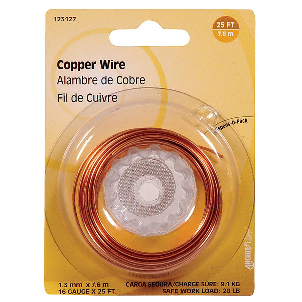 Hillman 123127-N 25 ft. L Copper 16 Ga. Wire