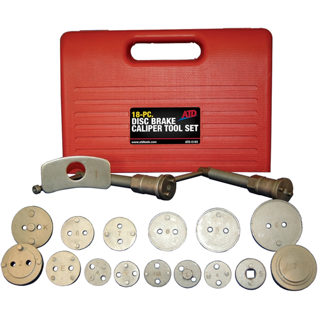 ATD 5165 18 Pc. Disc Brake Caliper Tool Set