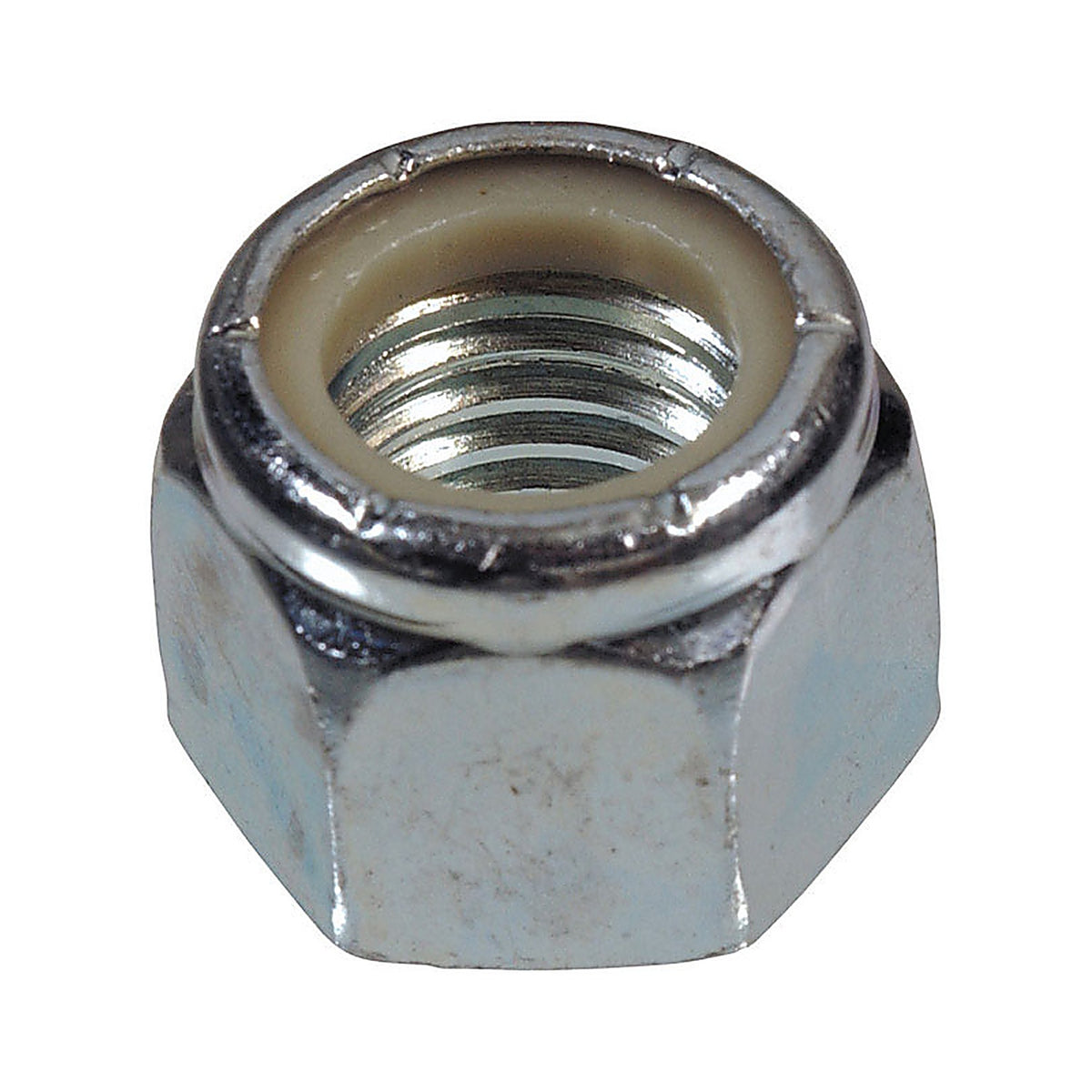 Hillman 915492 M6-1.00 mm Zinc-Plated Steel Metric Nylon Lock Nut 50/Pack