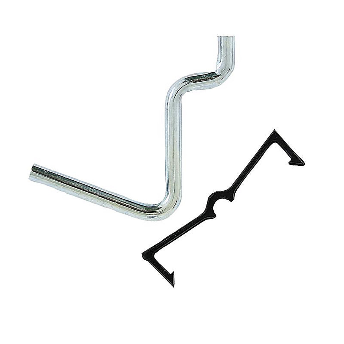 Crawford 18215 Zinc Plated Black/Silver Steel 1.5 in. Peg Hooks 6/Pack