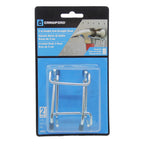 Crawford 18422 Zinc Plated Silver Steel 2 in. Peg Hooks 2/Pack
