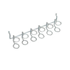 Crawford 18777 Zinc Plated Silver Steel 11.8 in. Multi-Tool Peg Hook Rack 1/Pack