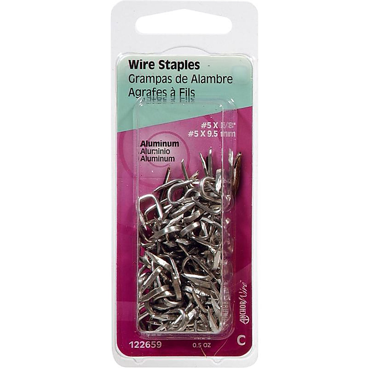 Hillman 122659 No. 5 x 3/8 in. L Aluminum Double Point Tacks 0.5/Pack