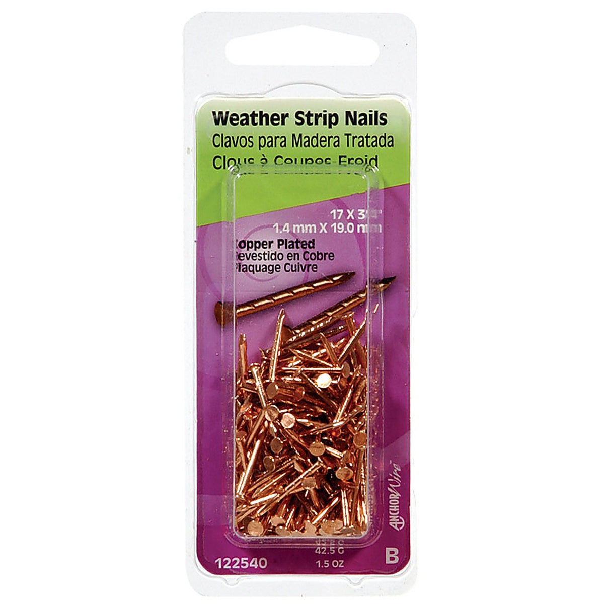 Hillman 122540 3/4 in. Weatherstrip Copper Copper Nail Flat