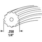 Prime-Line P7530 0.25 in. Dia. x 300 in. L Screen Spline
