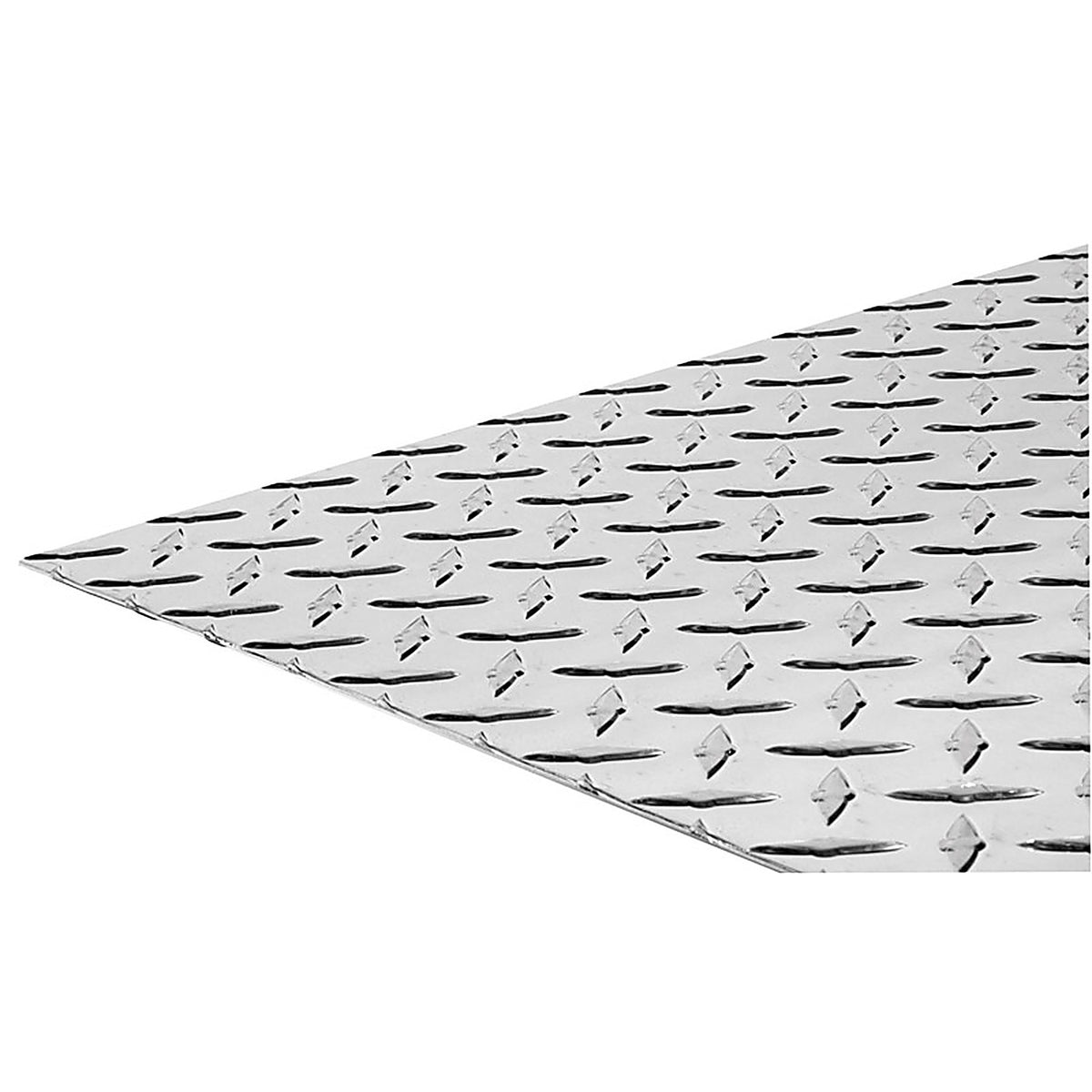 Boltmaster 11254 12 in. W x 24 in. L Bright Aluminum Diamond Tread Plate