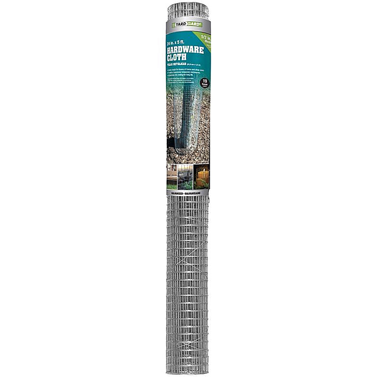 Garden Zone 112405 24 in. W x 5 ft. L Silver Steel Hardware Cloth 19 Ga.
