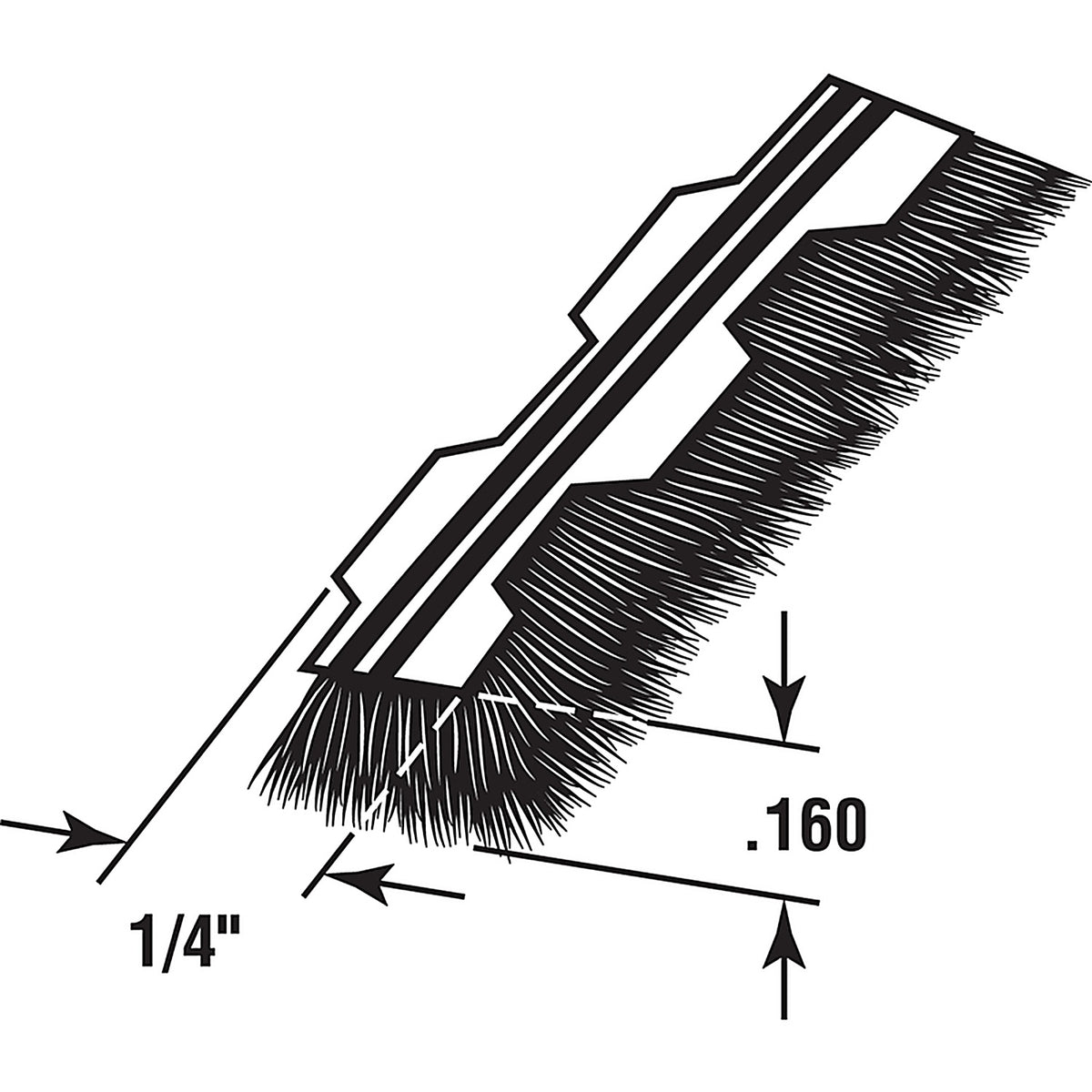 Prime-Line T8659 Gray Synthetic Fiber Weatherstrip For Doors and Windows 216 in. L x 5/32 in.