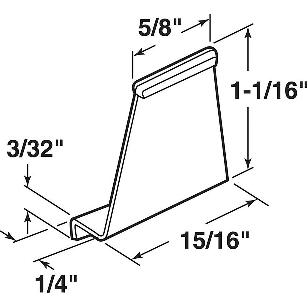 Prime-Line - PL7756 - 0.25 In. D X 1.06 In. L Spline Channel