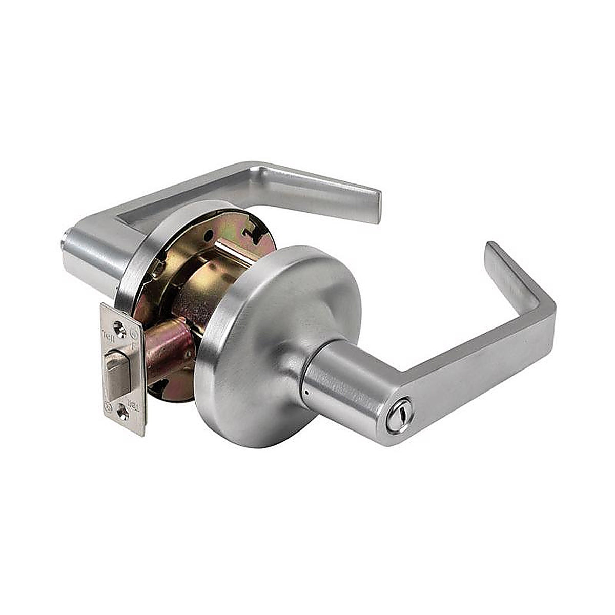 Tell CL100017 Cortland Satin Chrome Privacy Lockset ANSI Grade 2 2 in.