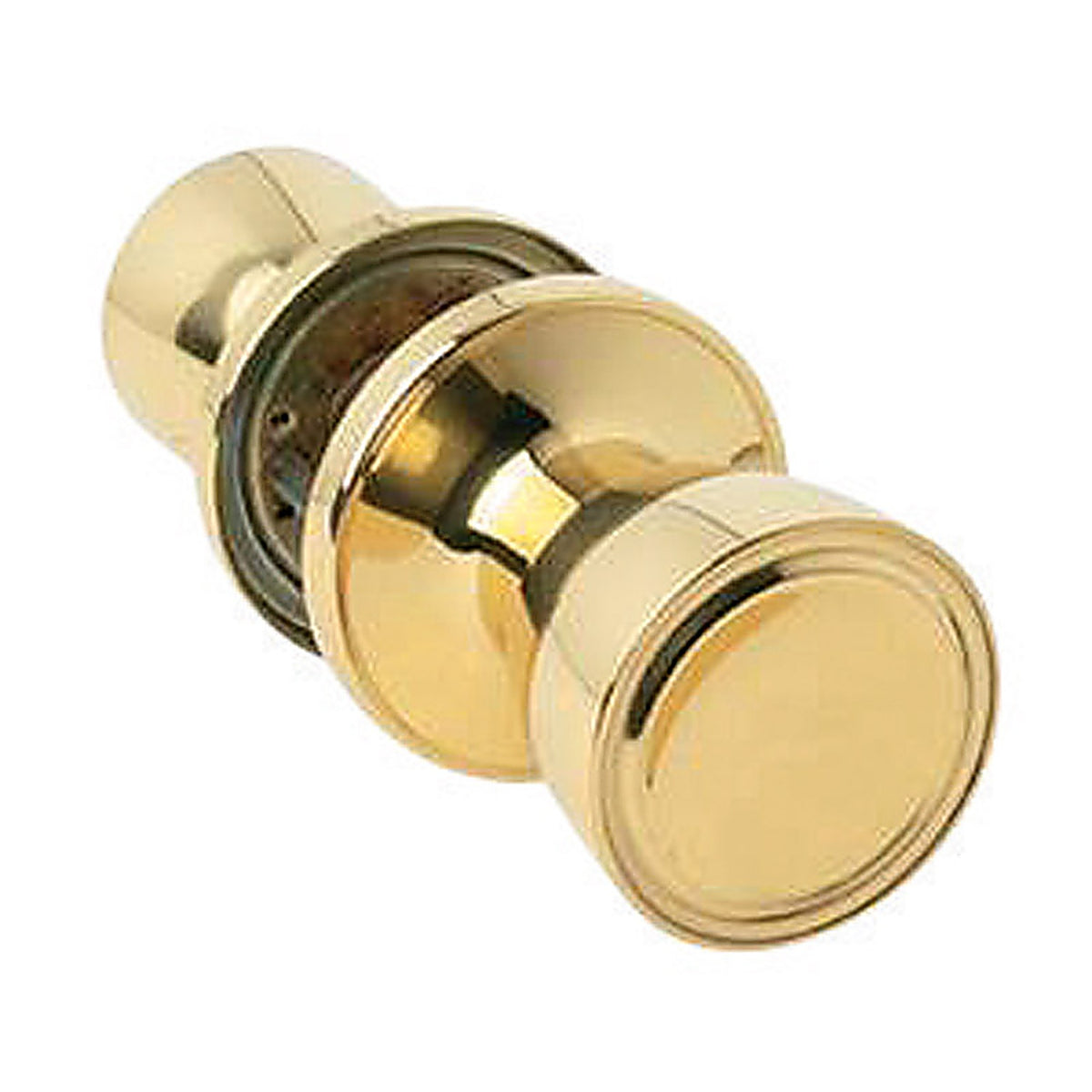 Home Plus LA2120 Polished Brass Passage Lockset ANSI Grade 3 1-3/4 in.