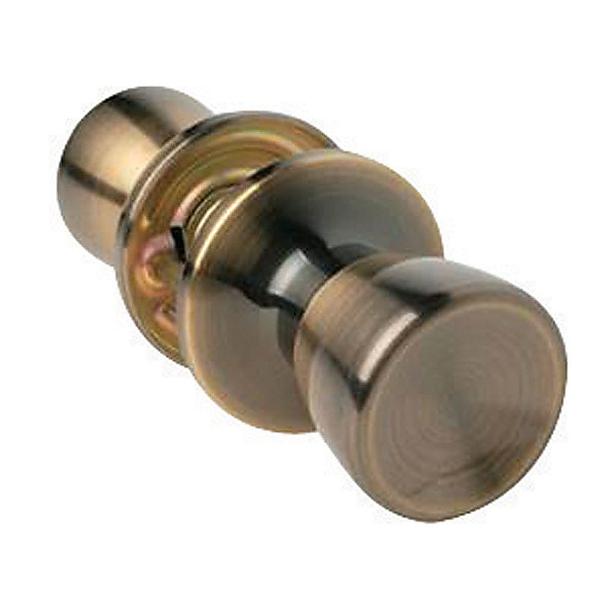 Home Plus LA2121 Antique Brass Passage Lockset ANSI Grade 3 1-3/4 in.