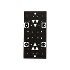 Gibraltar PLMB0060 Black Plastic Mailbox Mounting Board .090 Ga. 13-1/16 in. L