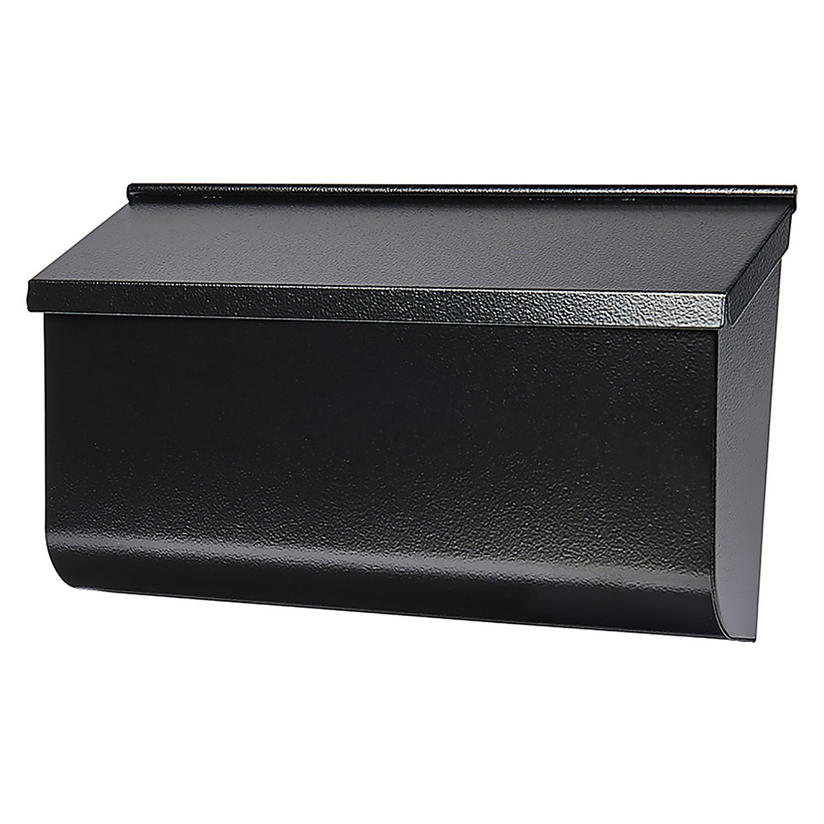 Architectural Mailboxes - L4010WBAM - Woodlands Contemporary Galvanized Steel Wall Mount Black Mailbox