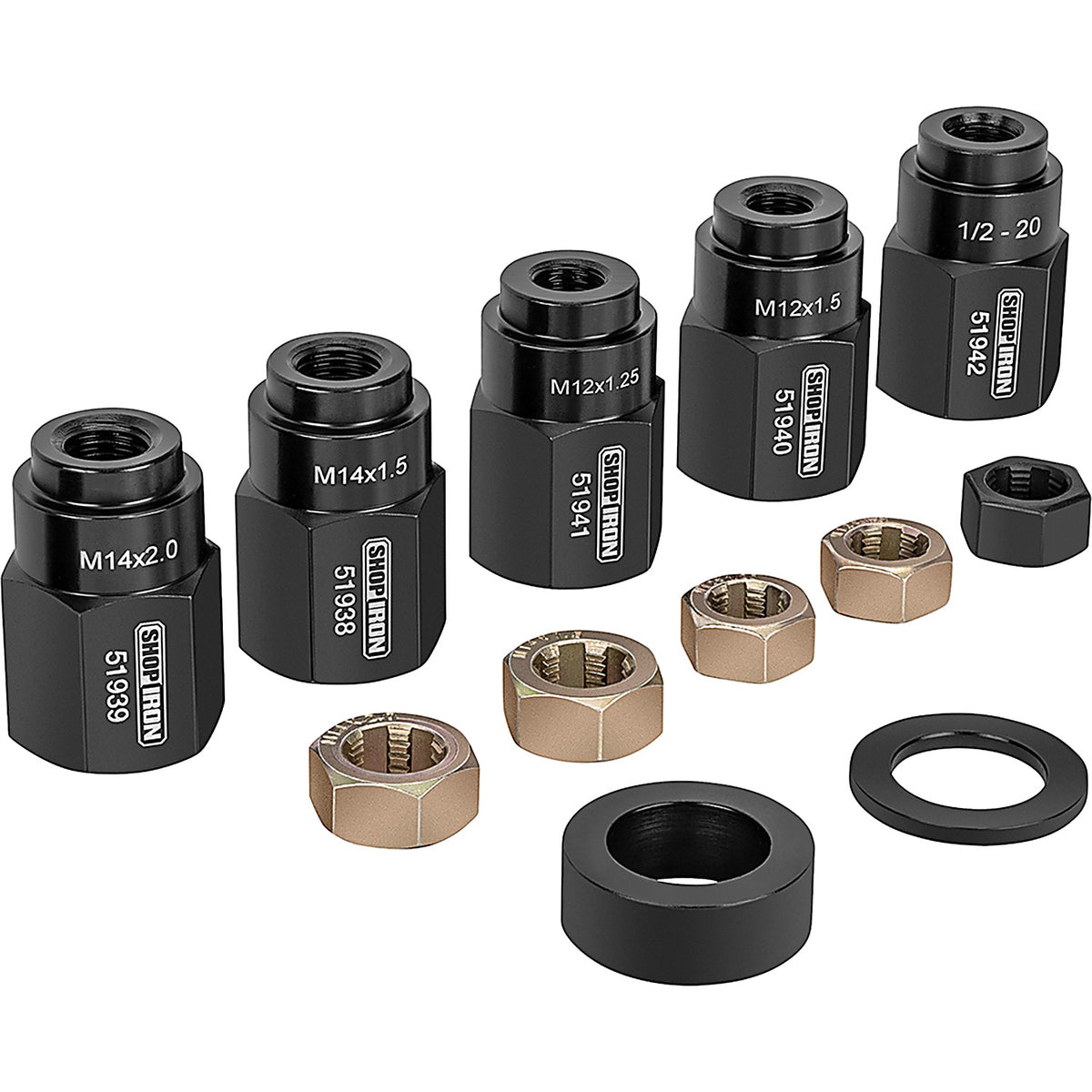 Titan - 51937 - 13 Piece Wheel Stud Installation & Rethread Kit